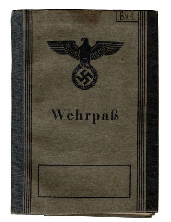 German Wehrpass RAD Karl Heinz Busler with discharge paper 1945