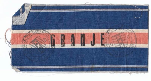 Dutch Internal Armed Forces "orange" armband