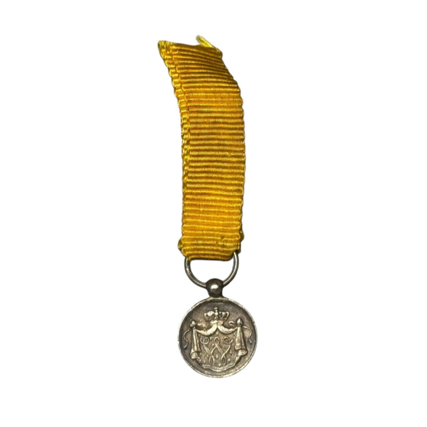 Dutch miniature Loyal Service Medal Pre 1940 'W'