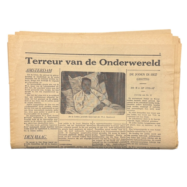 Dutch Newspaper 'De zwarte soldaat - Terreur van de onderwereld'