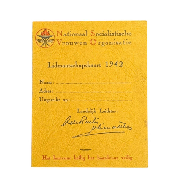 Blanco Nsvo Membership card 1942