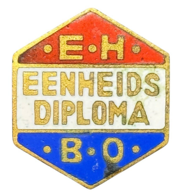 EHBO unit diploma with number pre 40