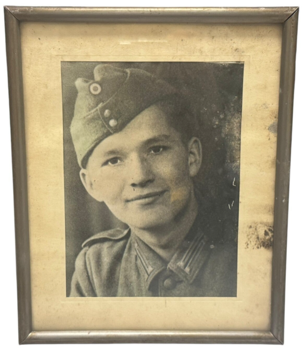 Photo of a German soldier in frame