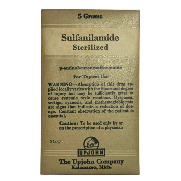 Us ww2 sulfanilamide package