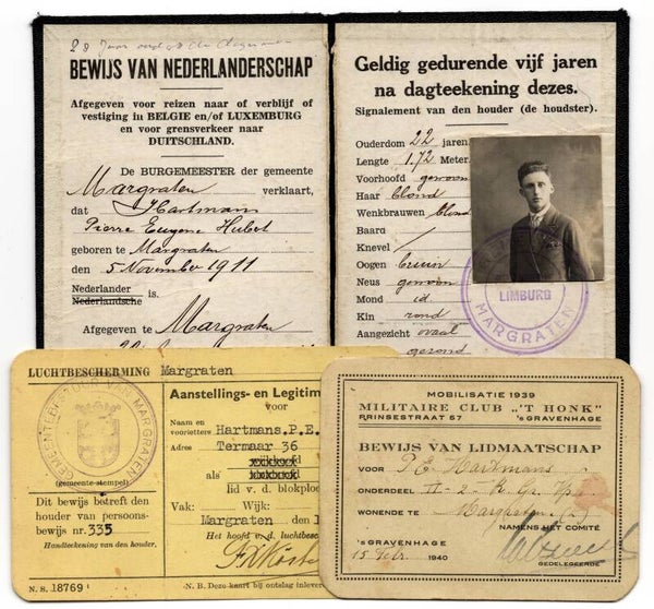 Dutch mobilization documents Margraten 1939