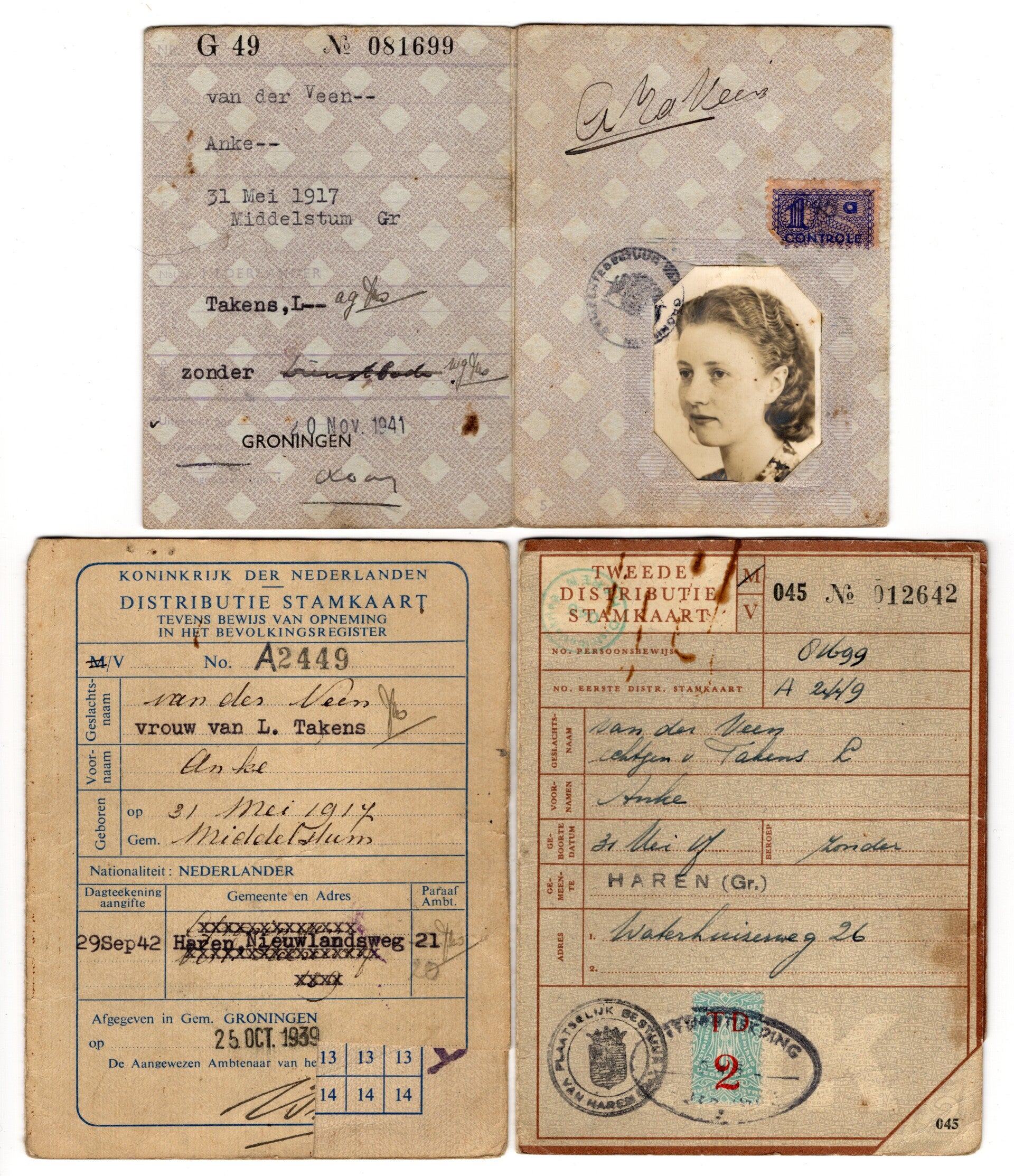 Dutch 'Persoonsbewijs' from Groningen