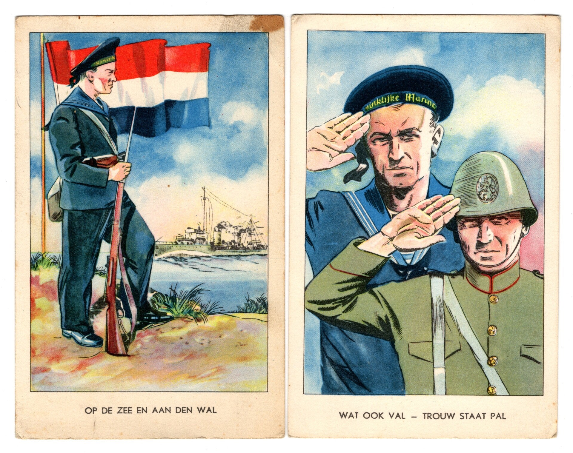 Dutch Royal Navy postcards
