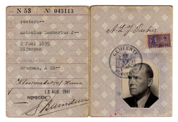 Dutch 'Persoonsbewijs' from Nijmegen