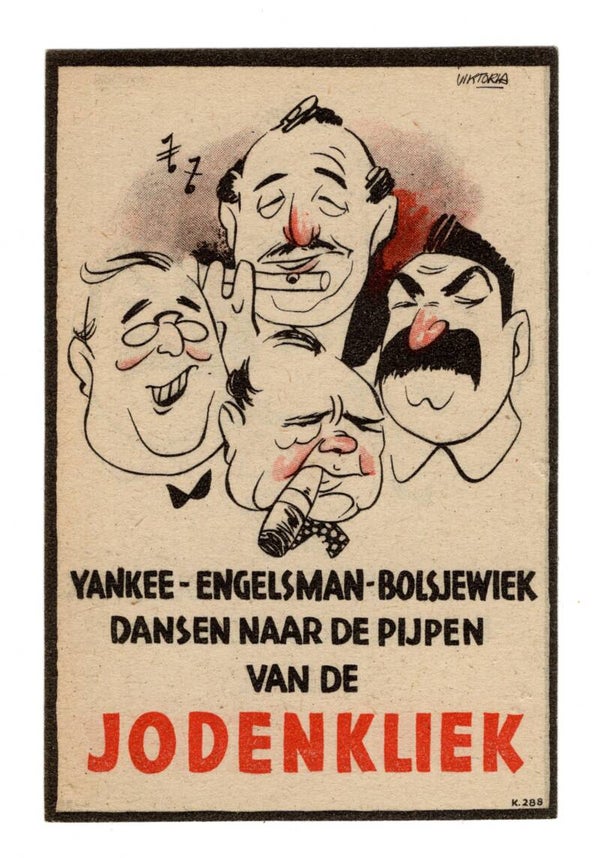 Dutch NSB flyer 'Jodenkliek' small version