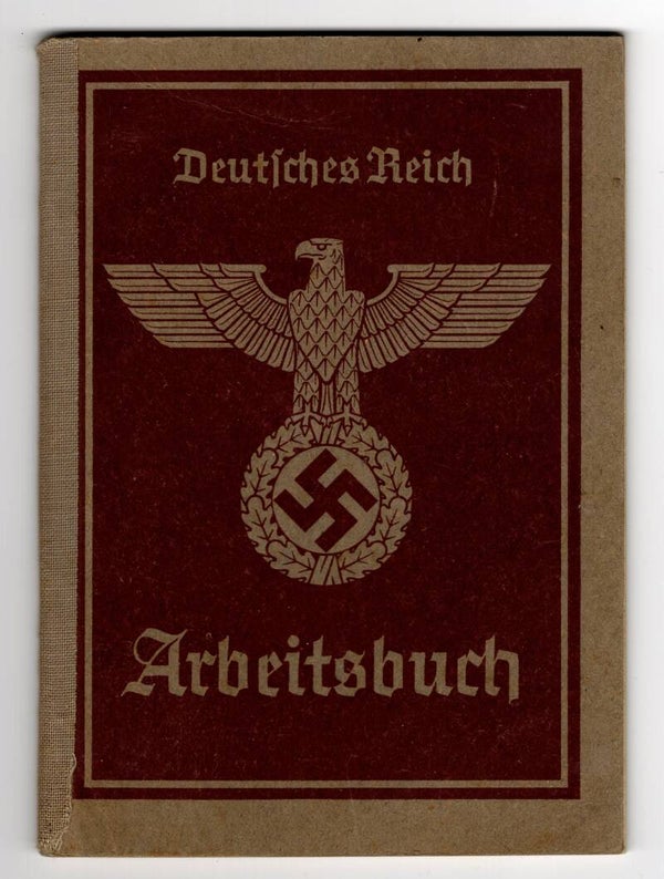 German 'Arbeitsbuch' Arbeitsamt Moers 1943