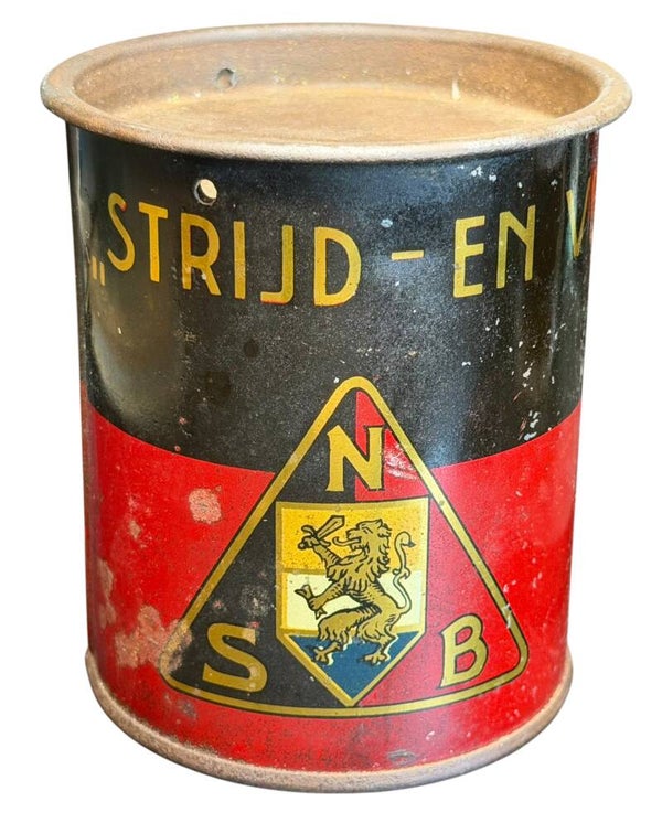 Dutch NSB 'Strijd - en verkiezingsfonds' savings tin