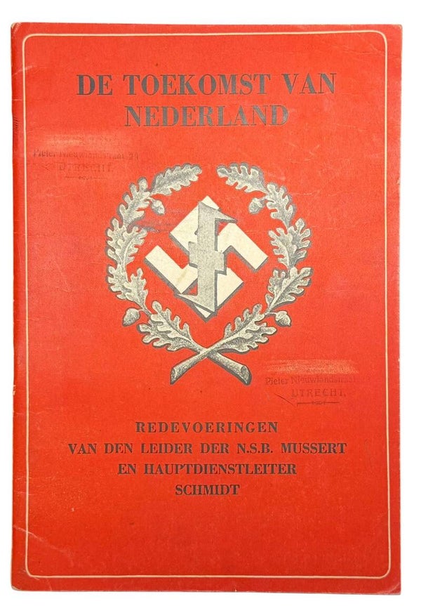 Dutch NSB brochure 'De toekomst van Nederland' 1942 large