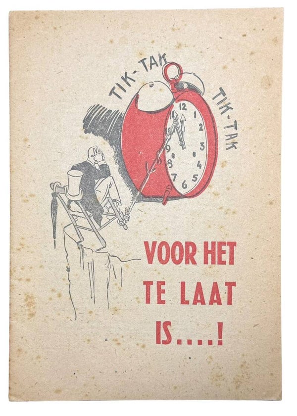 Dutch NSB brochure 'Voor het te laat is' 1941