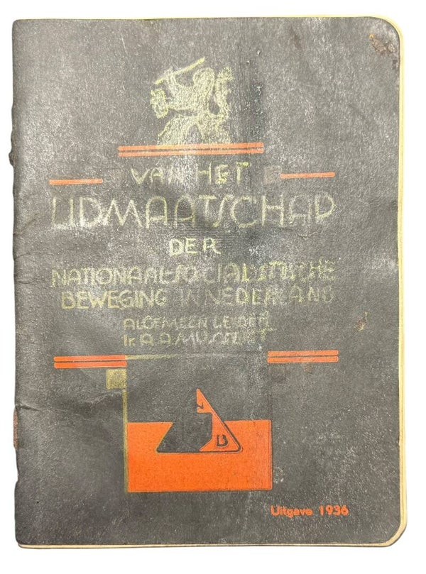 Dutch NSB membership booklet, blank