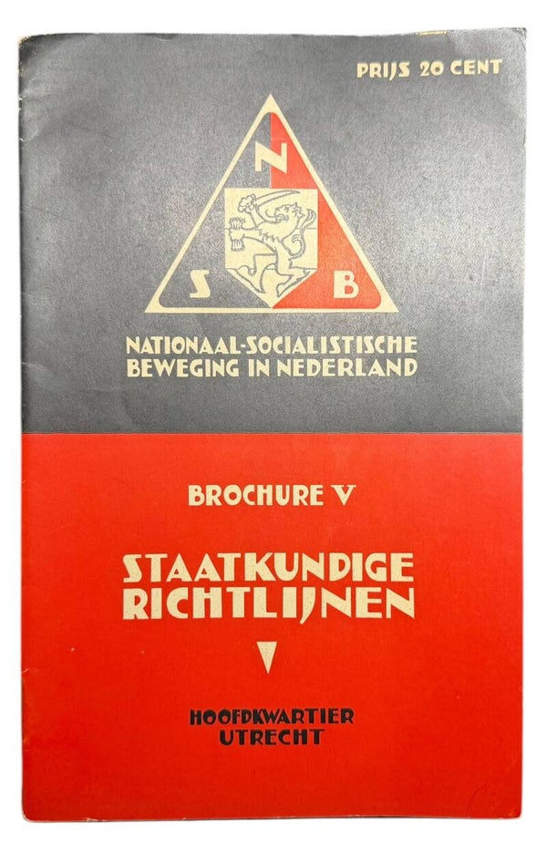 Dutch NSB “Staatkundige Richtlijnen” booklet