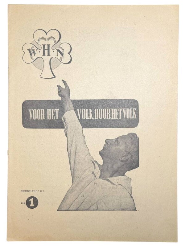 Dutch WHN booklet 'Voor het volk door het volk' 1941 No. 1