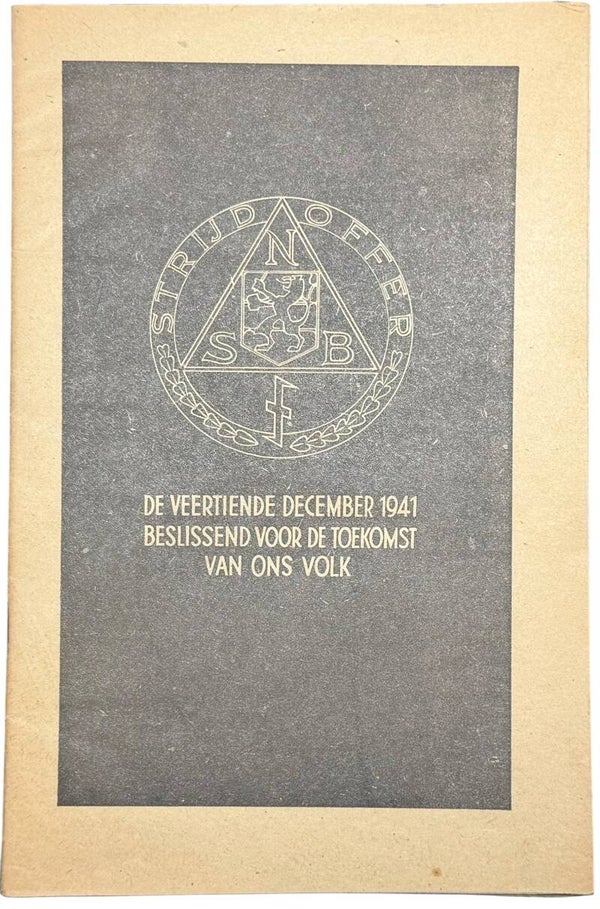 Dutch NSB brochure 'Strijd en Offer' 1941