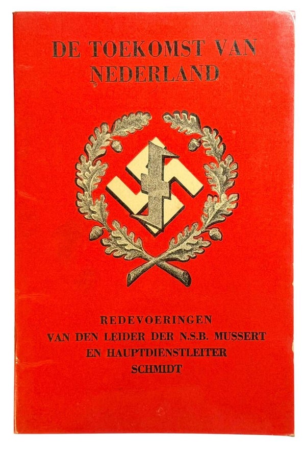 Dutch NSB brochure 'De toekomst van Nederland' 1942 laminated