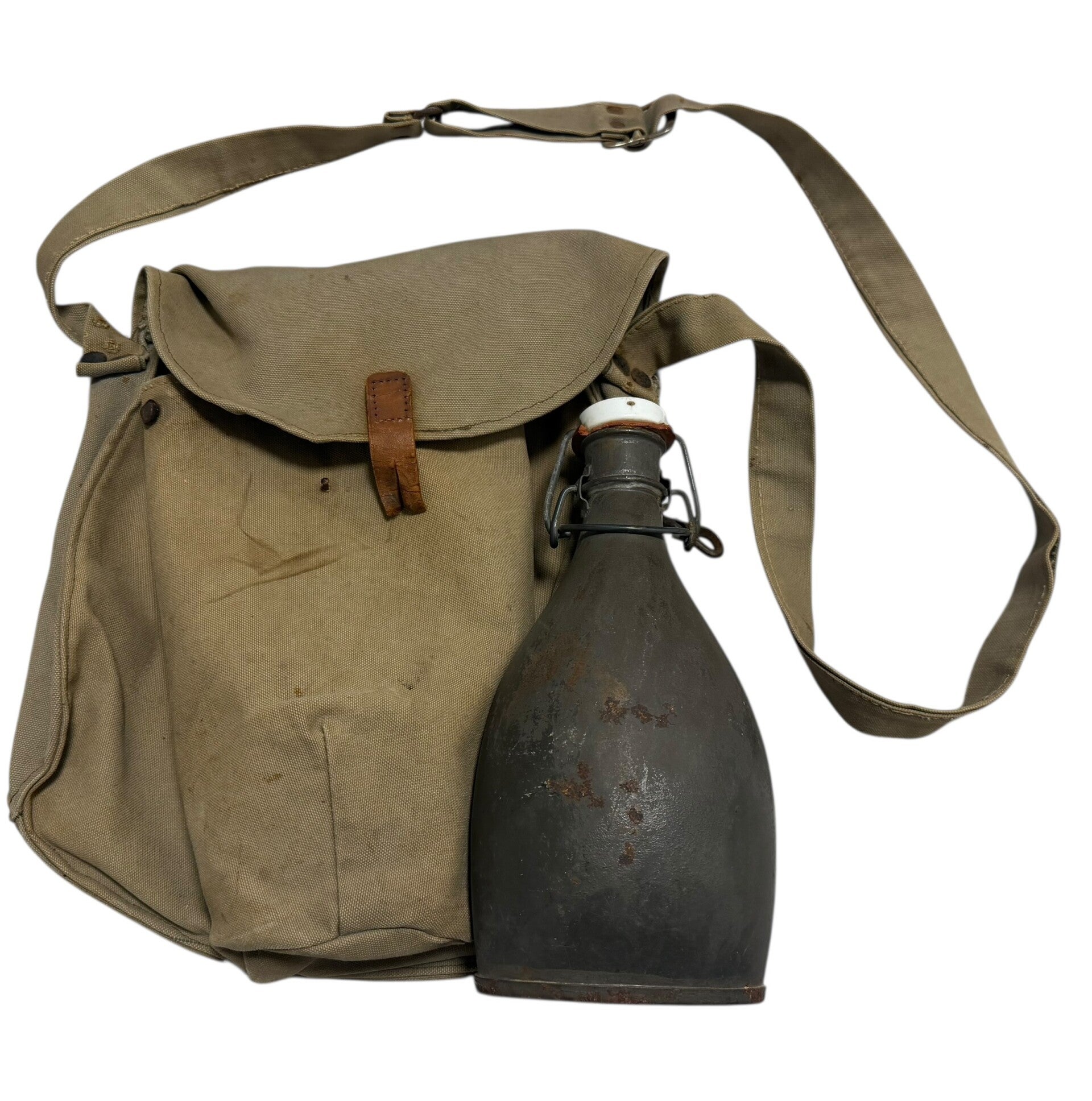 Dutch bread bag + Grolsch canteen