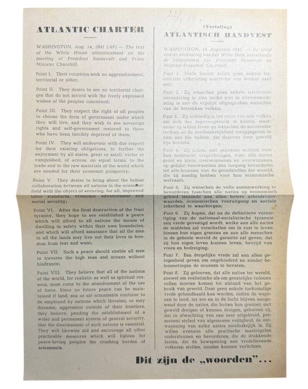 German anti-Allied propaganda flyer 1944