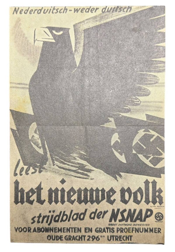 Dutch flyer 'Strijdblad der NSNAP'
