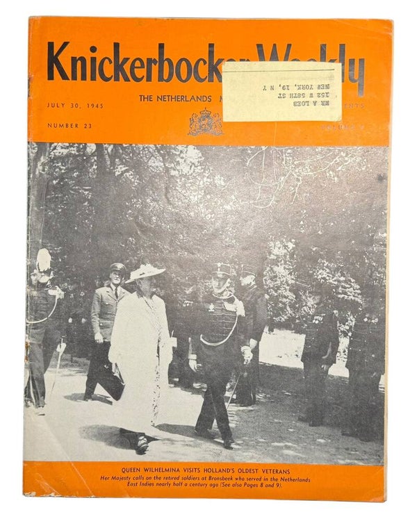 American magazine 'Knickerbocker Weekly' July 30, 1945