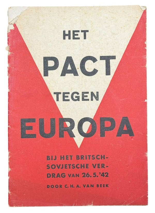 Dutch NSB brochure 'Het pact tegen Europa' 1942