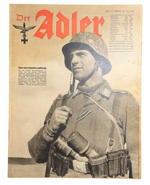 German magazine 'Der Adler' July 28, 1942
