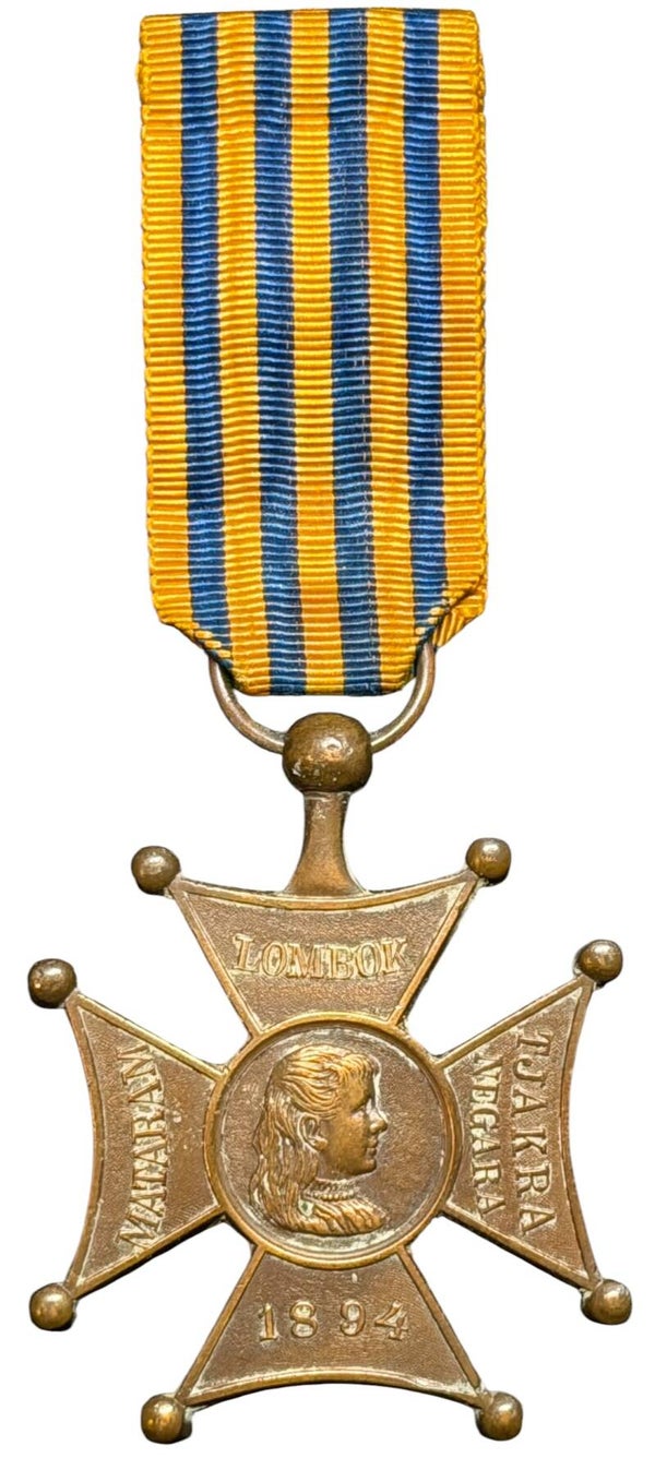 Dutch Lombok Cross Medal 1895