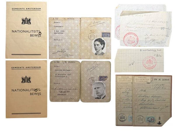 Dutch 'Persoonsbewijzen' set from Amsterdam