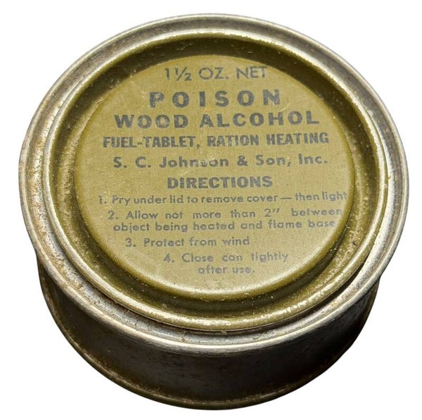 American Poison wood alcohol tin