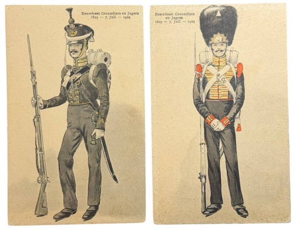 Dutch postcards Grenadiers and Jagers