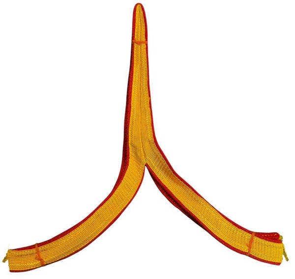 Dutch set of collar insignia for corporal artillery