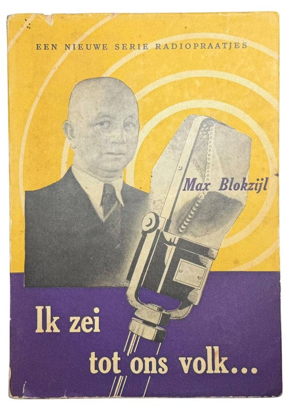 Dutch NSB book 'Ik zei tot ons volk' 1943