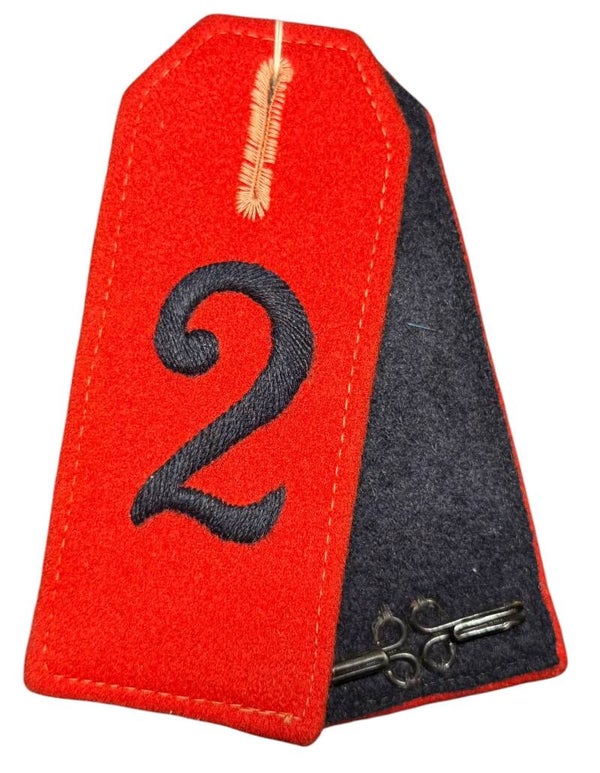 Nederlands setje schouderstukken 2de Regiment Infanterie