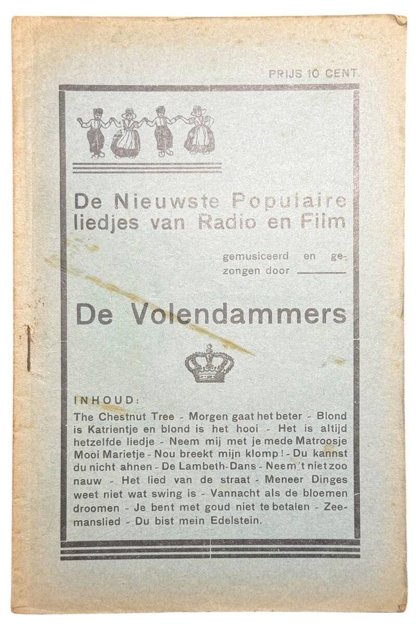 Dutch songbook 'De volendammers'