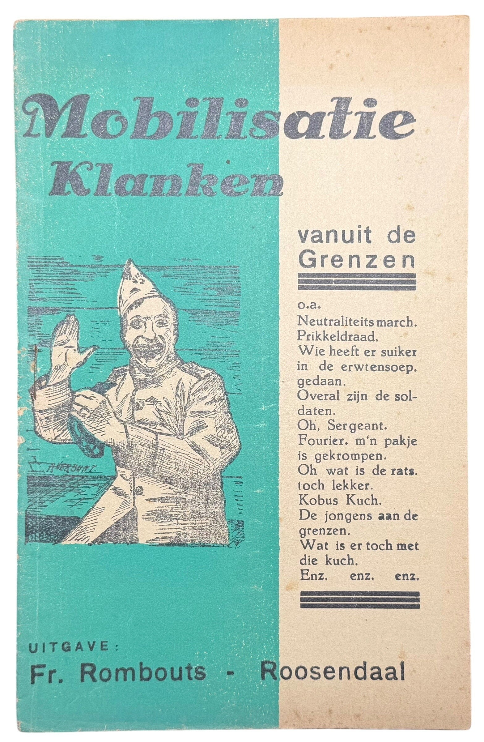 Dutch songbook 'Mobilisatie Klanken' Roosendaal