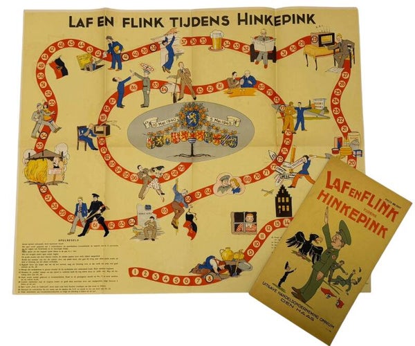 Dutch boardgame 'Laf en Flink tijdens Hinkepink' 1945
