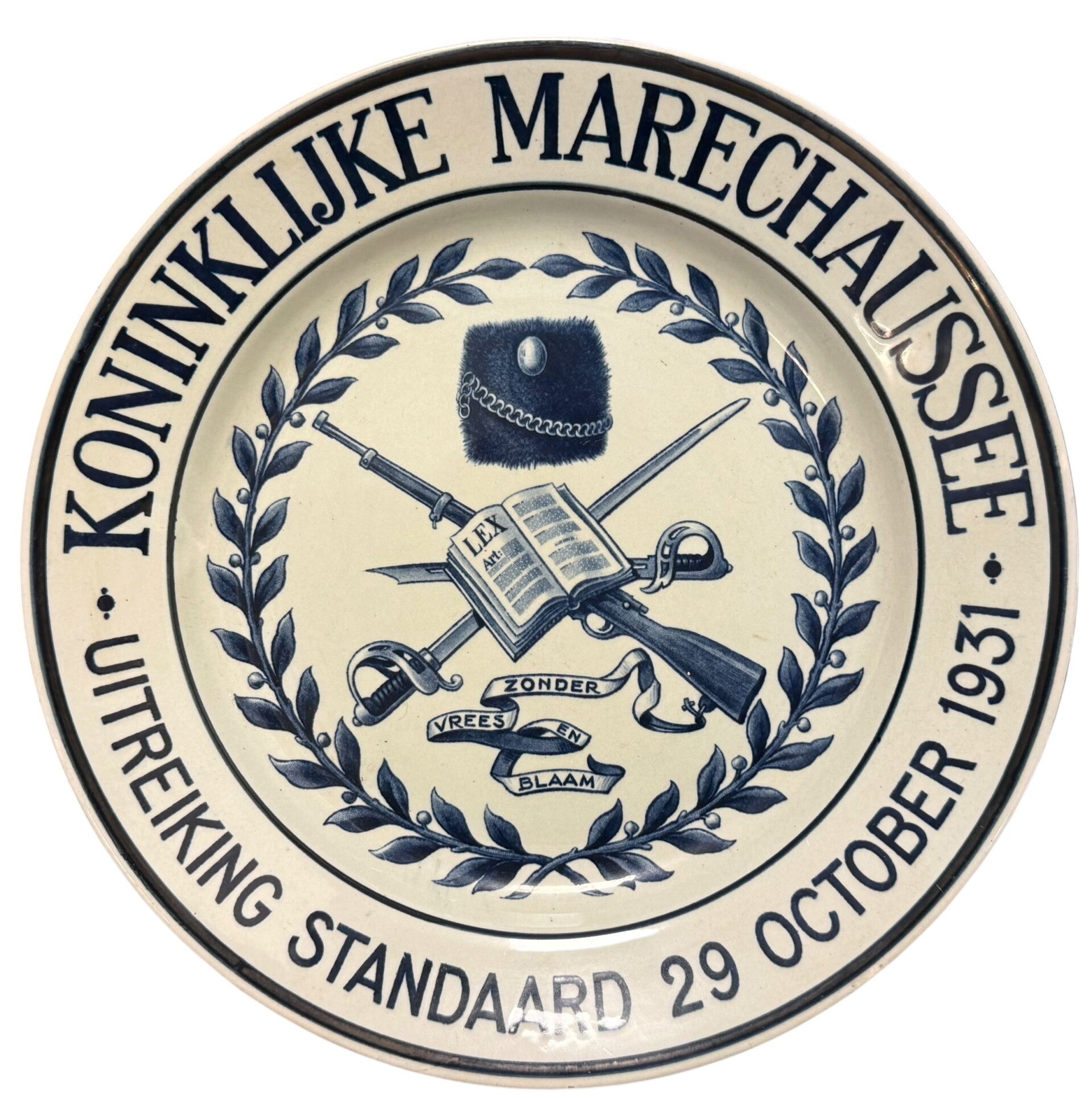 Dutch sign 'Koninklijke Marechaussee' 1931