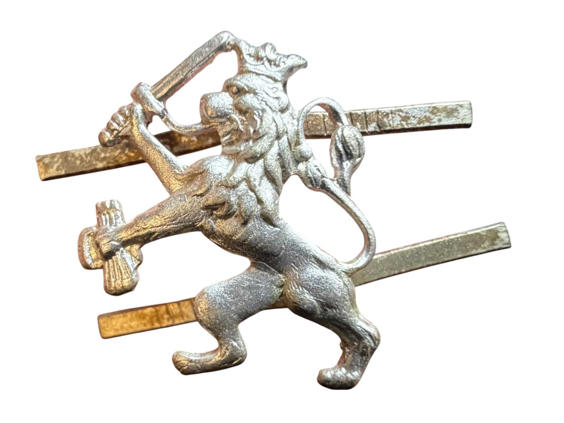 Dutch white lion badge State Police