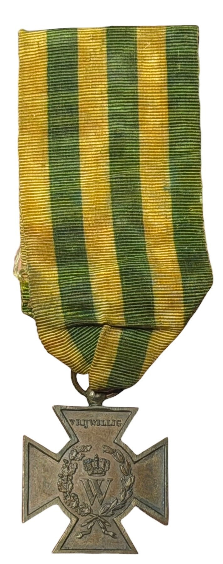 Dutch metal cross medal "Vrijwilliger"