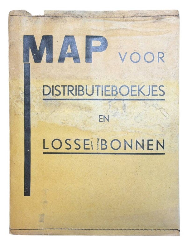 Dutch folder for distribution coupons WWII