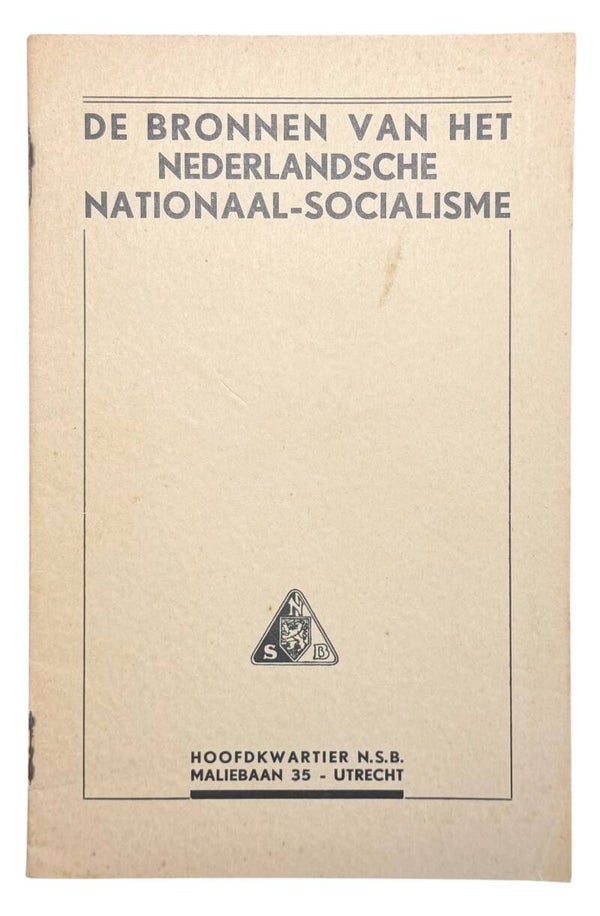Dutch NSB brochure Sources of National Socialism