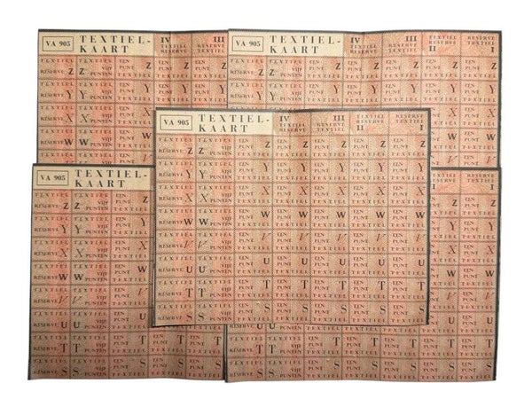 Dutch set of textile cards VA 905