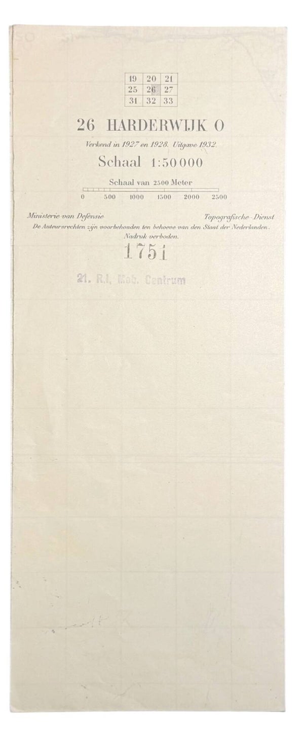 Dutch map of Harderwijk 21RI Mobilization Centre