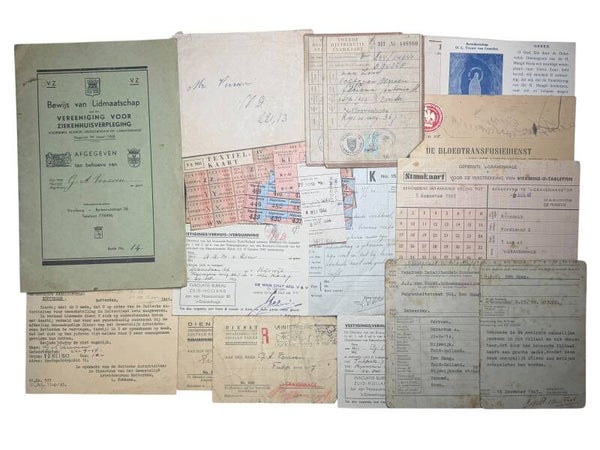 Dutch document set of 'G.A. Verroen' from The Hague