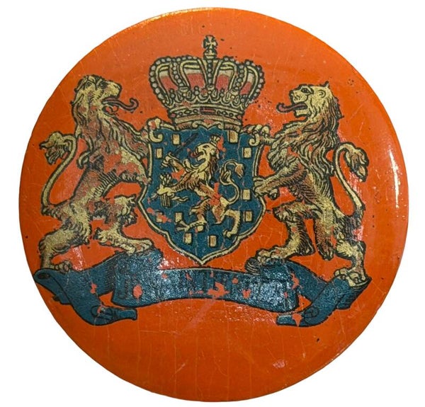 Dutch wooden brooch 'Je Maintiendrai' Liberation celebration