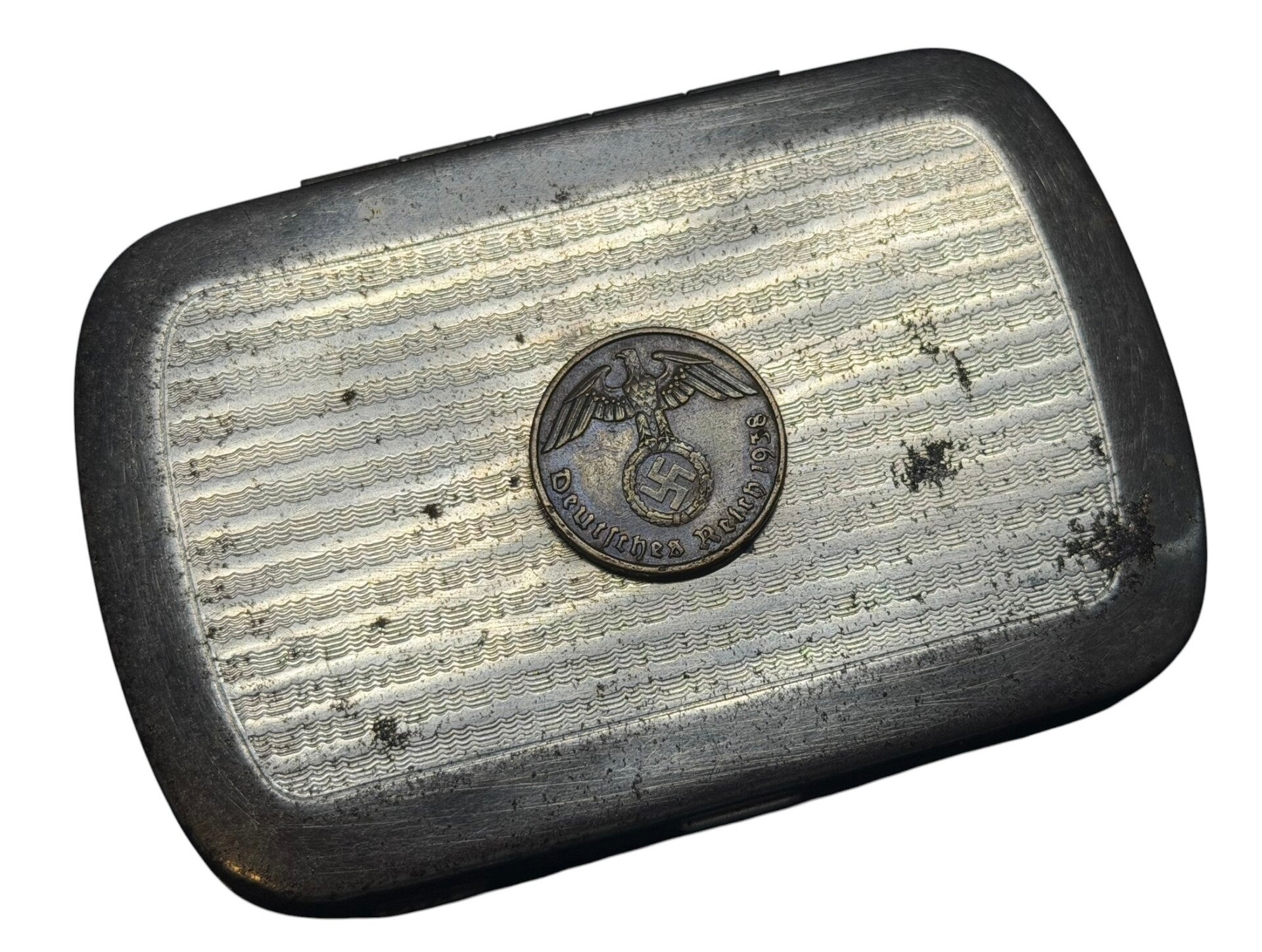 German box with Deutsches Reich coin 1938