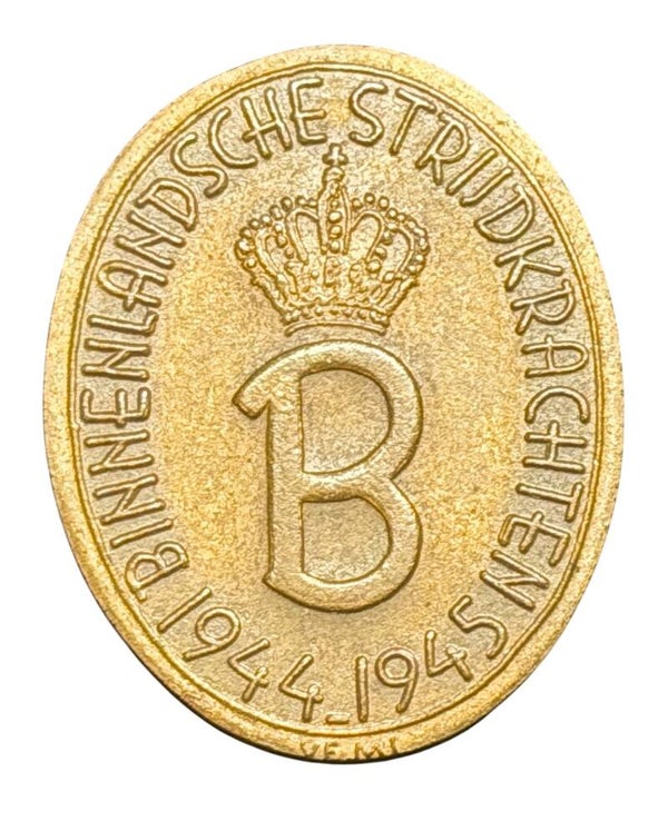 Dutch 'Binnenlandse strijdkracht' BS pin