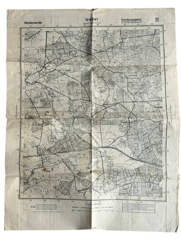 German map of the city of Apeldoorn